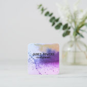 パーソナライズモダンカスタムする名刺 スクエア名刺 (スタンド正面)