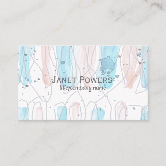 パーソナライズモダンカスタムする名刺 名刺 (正面)