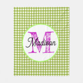 パーソナライズモノグラムのフリースブランケット フリースブランケット (正面)