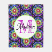 パーソナライズモノグラムのフリースブランケット フリースブランケット (正面)