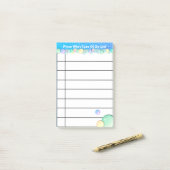 パーソナライズリストをするため ポストイット (デスク上)