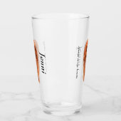 パーソナライズルビーキャリバリーキングチャールズスパニエル犬 タンブラーグラス (左)