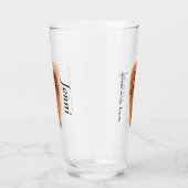 パーソナライズルビーキャリバリーキングチャールズスパニエル犬 タンブラーグラス (右)