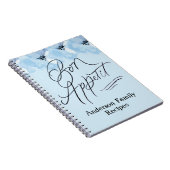 パーソナライズレシピボンペティットブルーフローラ ノートブック (右側)