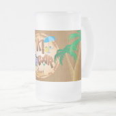 パーソナライズレトロティキバーパーティー フロストグラスビールジョッキ (正面右)