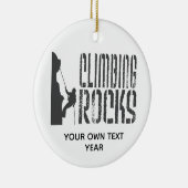 パーソナライズロック登山ロックスホリデイ セラミックオーナメント (右)