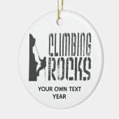 パーソナライズロック登山ロックスホリデイ セラミックオーナメント (左)