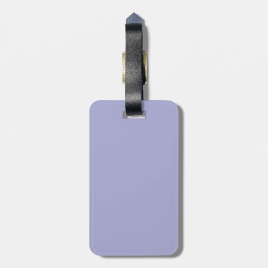 パーソナライズロマンティックバイオレットセージ植物学フローラ ラゲッジタグ (裏面縦)