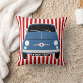 パーソナライズヴィンテージクラシックブルーフォト500 クッション (ブランケット)