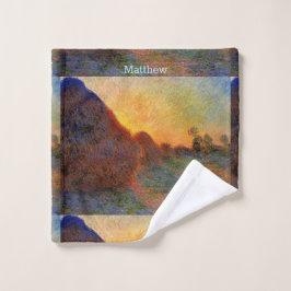 パーソナライズヴィンテージクロードモネ無料お手洗い ウォッシュタオル