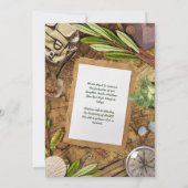 パーソナライズヴィンテージ冒険者テーマのお知らせ 招待状 (裏面)