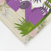 パーソナライズヴィンテージ動物アルファフリースブランケット フリースブランケット (角)