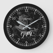 パーソナライズヴィンテージ山羊座コンステレーション〔占星術の〕十二宮図 ラージ壁時計 (正面)