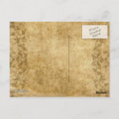 パーソナライズヴィンテージ結婚紙の新郎私は行う ポストカード (裏面)