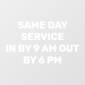 パーソナライズ乾燥クリーナー高速ドロップオフ拾う ウィンドウサイン (シート)