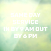 パーソナライズ乾燥クリーナー高速ドロップオフ拾う ウィンドウサイン (シート3)