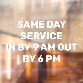 パーソナライズ乾燥クリーナー高速ドロップオフ拾う ウィンドウサイン (シート2)