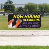 パーソナライズ今すぐ採用クリーナーは今日適用される大規模 横断幕 (インサイチュ)