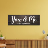 パーソナライズ付き「You & Me」 キャンバスプリント (インサイチュ (リビング))