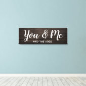 パーソナライズ付き「You & Me」 キャンバスプリント (インサイチュ (ウッドフロア))