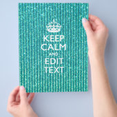 パーソナライズ保簡単にCALMおよび編集文字 チラシ (手)