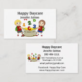 パーソナライズ保育園先生ハッピーキッズ 名刺 (正面/裏面)