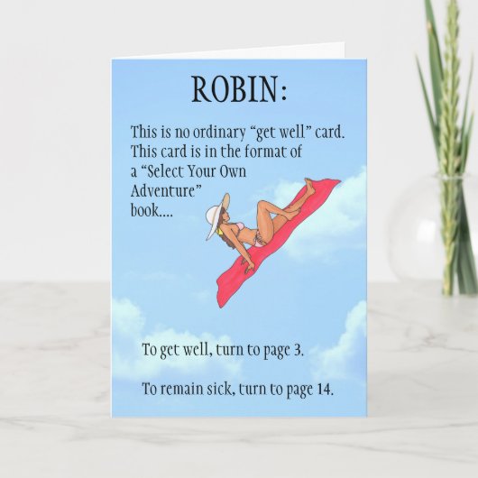 パーソナライズ健康なカードを得て下さい カード (正面)