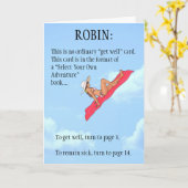 パーソナライズ健康なカードを得て下さい カード (黄色い花)