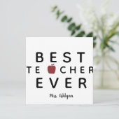 パーソナライズ先生ありがとう カード (スタンド正面)