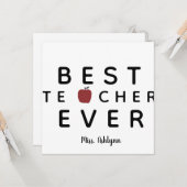 パーソナライズ先生ありがとう カード (正面/裏面インサイチュ)