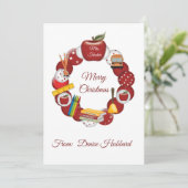 パーソナライズ先生メリークリスマス (スタンド正面)