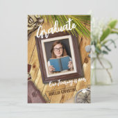 パーソナライズ冒険者テーマ卒業招待状 招待状 (スタンド正面)