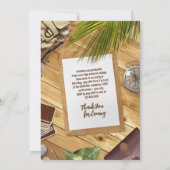 パーソナライズ冒険者テーマ卒業招待状 招待状 (裏面)