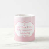 パーソナライズ初の聖体拝領少女コーヒーマグ コーヒーマグカップ (中央)