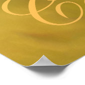 パーソナライズ可能なカルペディエムとカラフルリーフポステ ポスター (角)