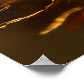 パーソナライズ可能なカルペディエムとカラフルリーフポステ ポスター (角)