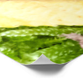 パーソナライズ可能なカルペディエムとカラフル葉 ポスター (角)