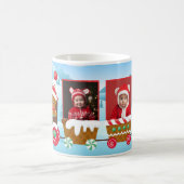 パーソナライズ可能なクリスマスレイン写真マグカップ コーヒーマグカップ (中央)
