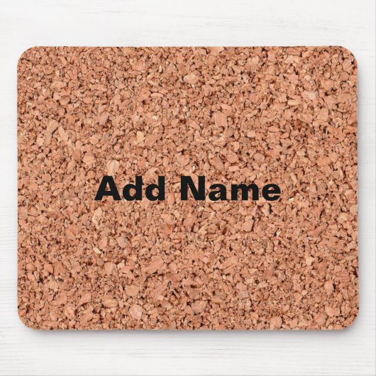 パーソナライズ可能なコルク板 マウスパッド (正面)