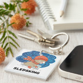 パーソナライズ可能なスリープ キーホルダー (正面右)