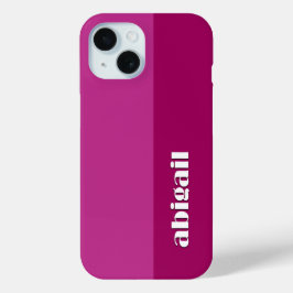 パーソナライズ可能なブロックカラー iPhone 15ケース
