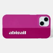 パーソナライズ可能なブロックカラー Case-Mate iPhoneケース (裏面 (横))