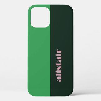 パーソナライズ可能なブロックカラー iPhone 12ケース