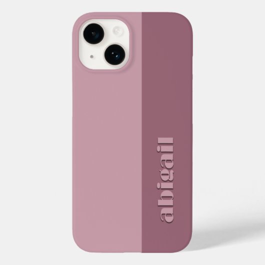 パーソナライズ可能なブロックカラー Case-Mate iPhoneケース (裏面)