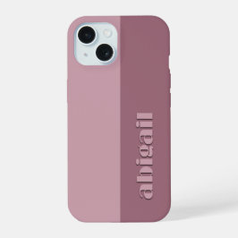 パーソナライズ可能なブロックカラー iPhone 15ケース