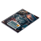 パーソナライズ可能なポストカードをテーマにしたノートブック ノートブック (左側)