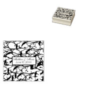 パーソナライズ可能な結婚式の日スタンプ ラバースタンプ (押印)