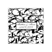 パーソナライズ可能な結婚式の日スタンプ ラバースタンプ (インプリント)