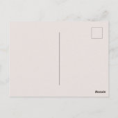 パーソナライズ名と大事な行事レディ歩くプードル ポストカード (裏面)