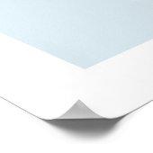 パーソナライズ名チャイルドプレイルームボーイパステルブルー ポスター (角)